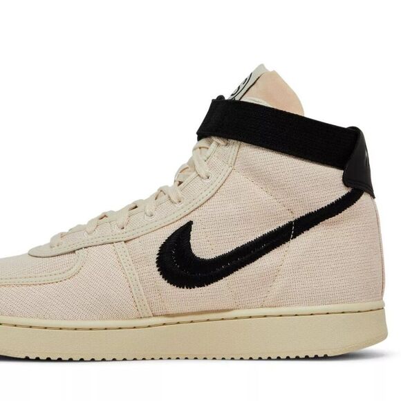 Nike x Stussy Vandal High Fossil DX5425-200 Shoes Sneakers Mens 8.5 US 42 EUR - Picture 10 of 12